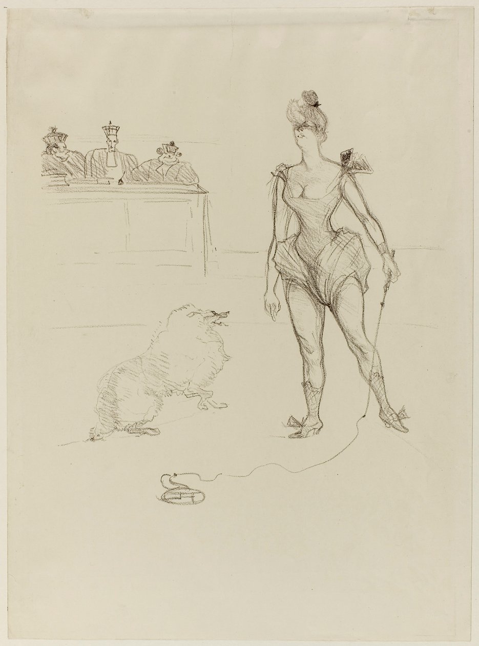 Il domatore di animali davanti al tribunale da Henri de Toulouse-Lautrec