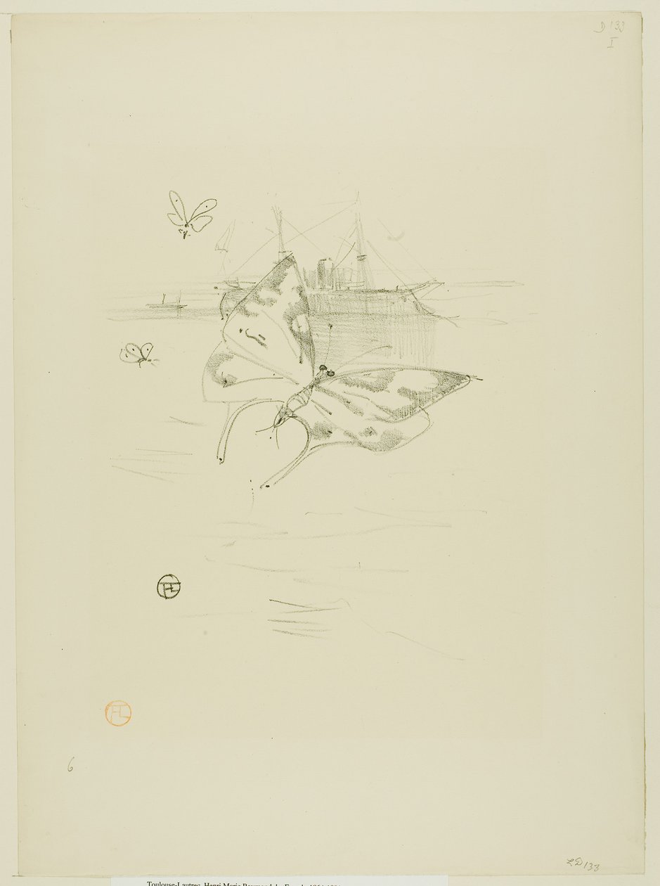 Le Farfalle, da Mélodies de Désiré Dihau da Henri de Toulouse-Lautrec