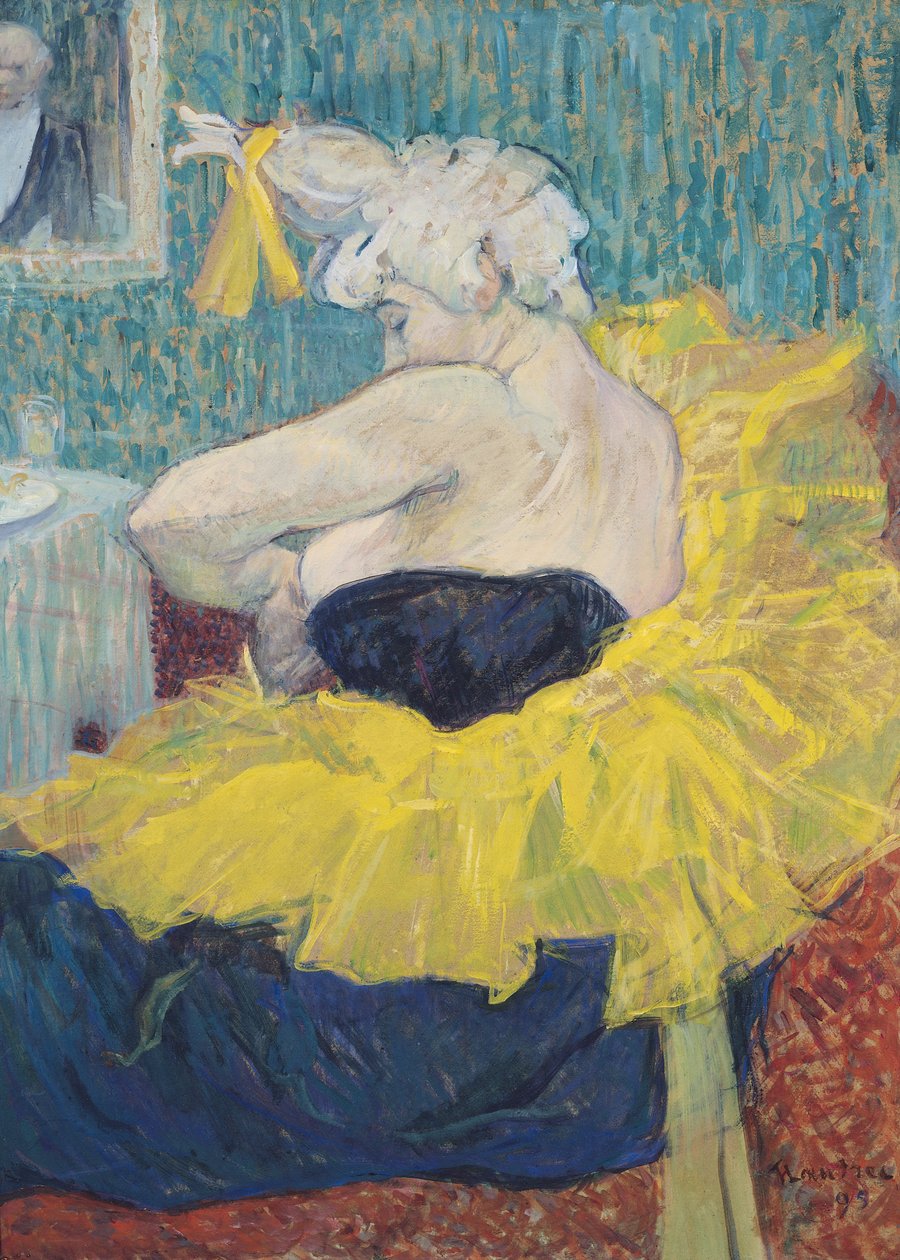 La clownessa Cha-U-Kao in un tutù da Henri de Toulouse Lautrec