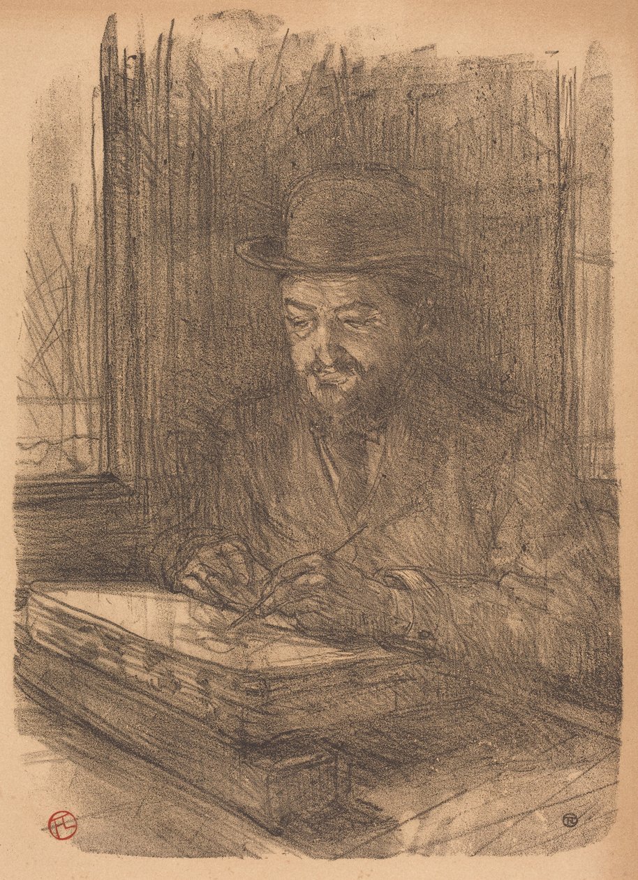 "Il bravo incisore" - Adolphe Albert da Henri de Toulouse-Lautrec