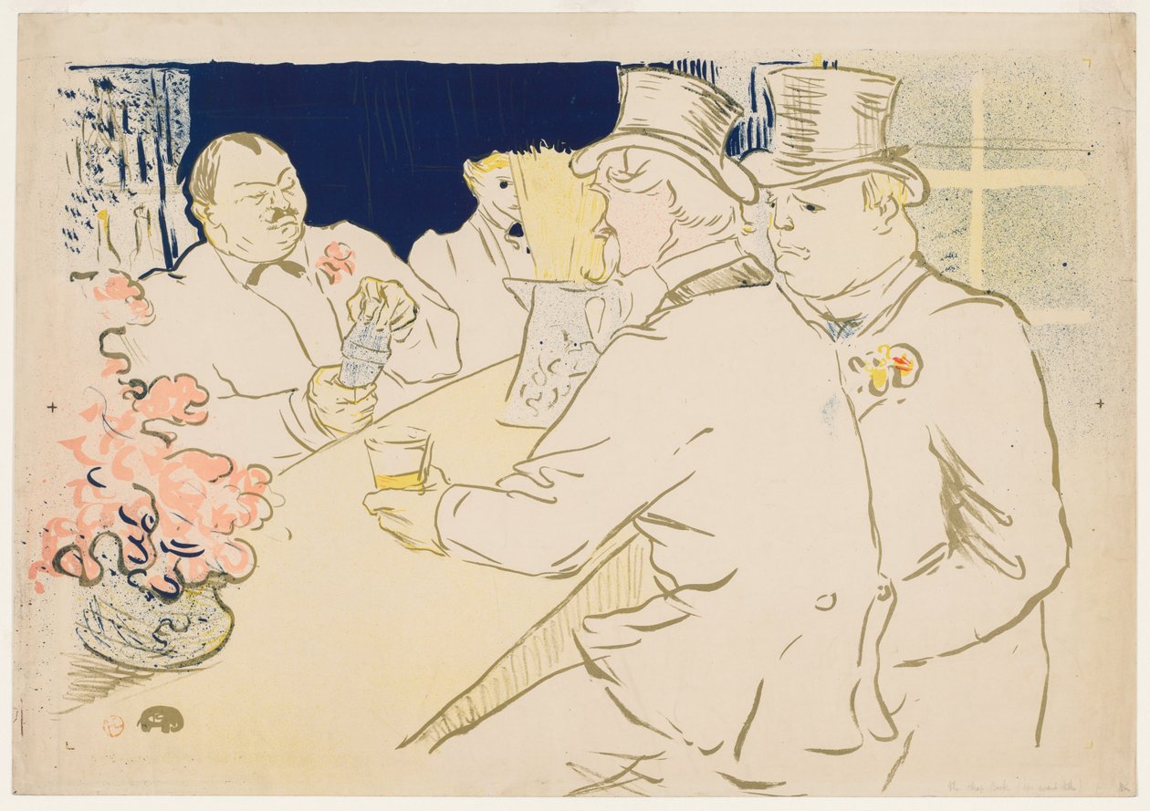 Il Bar Irlandese e Americano, Rue Royale da Henri de Toulouse-Lautrec
