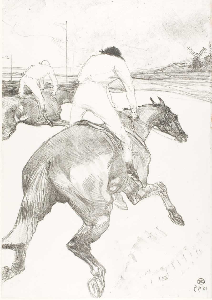 Il fantino da Henri de Toulouse-Lautrec
