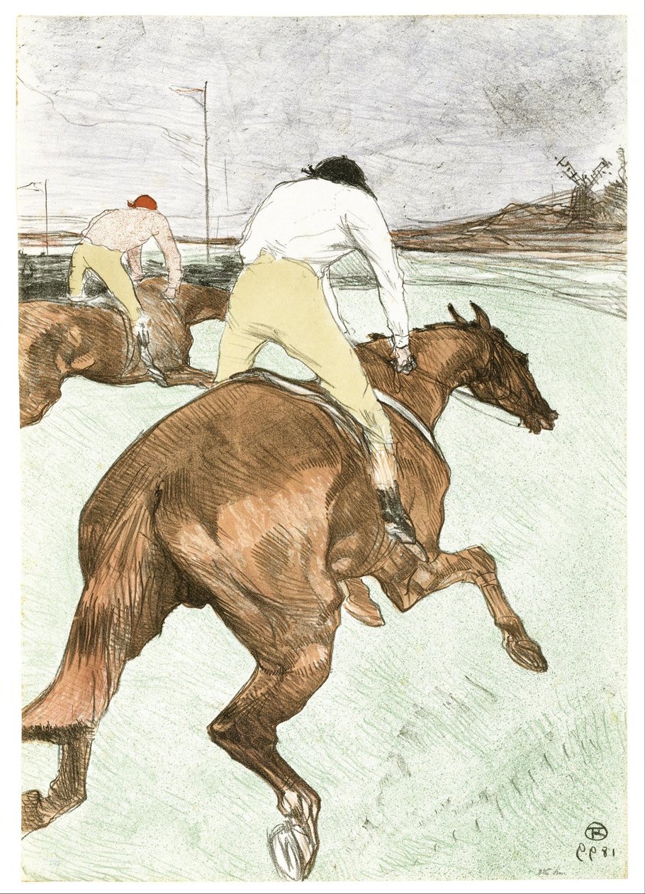 Il fantino da Henri de Toulouse-Lautrec