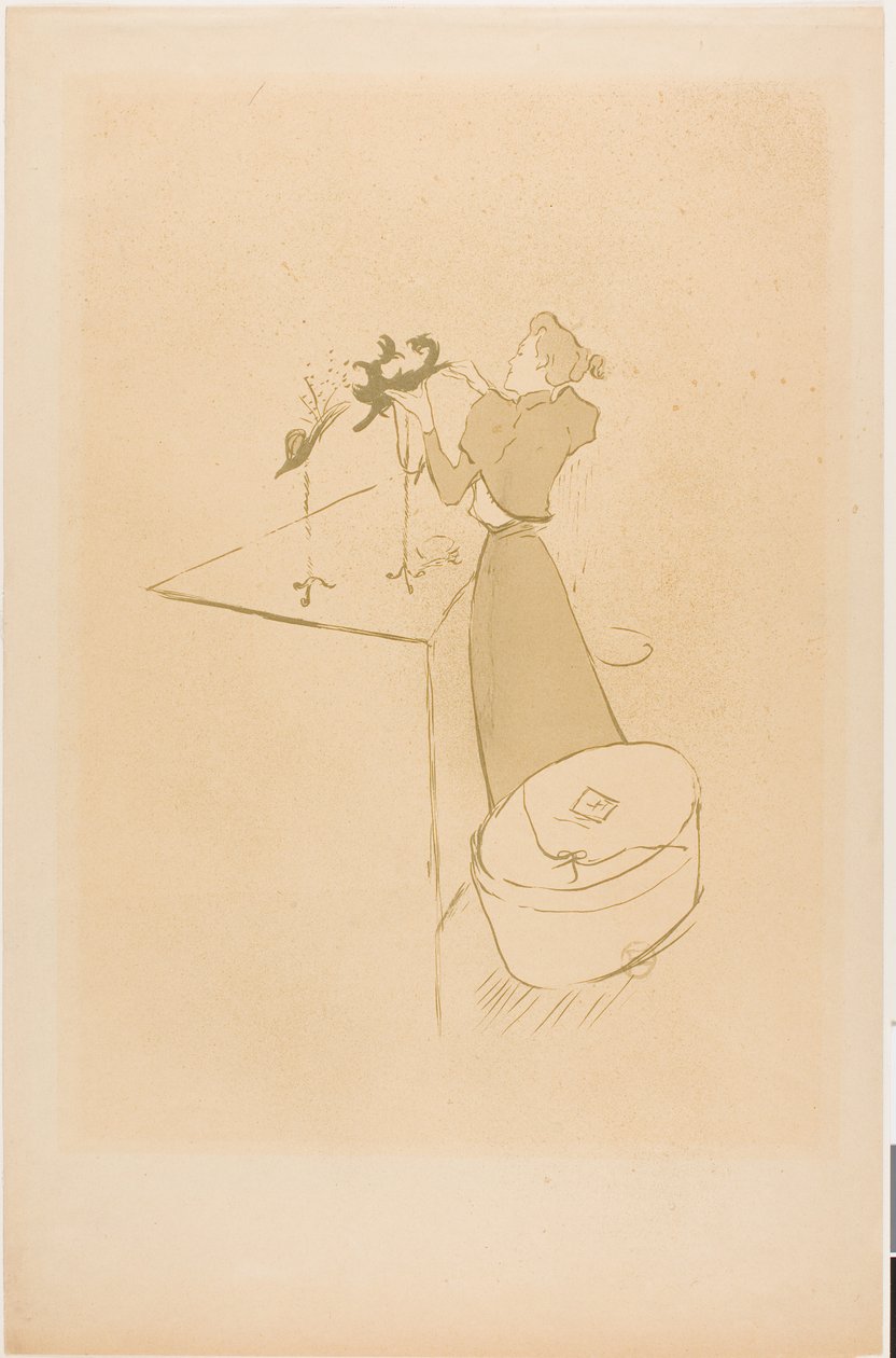 La modista, Renée Vert da Henri de Toulouse-Lautrec