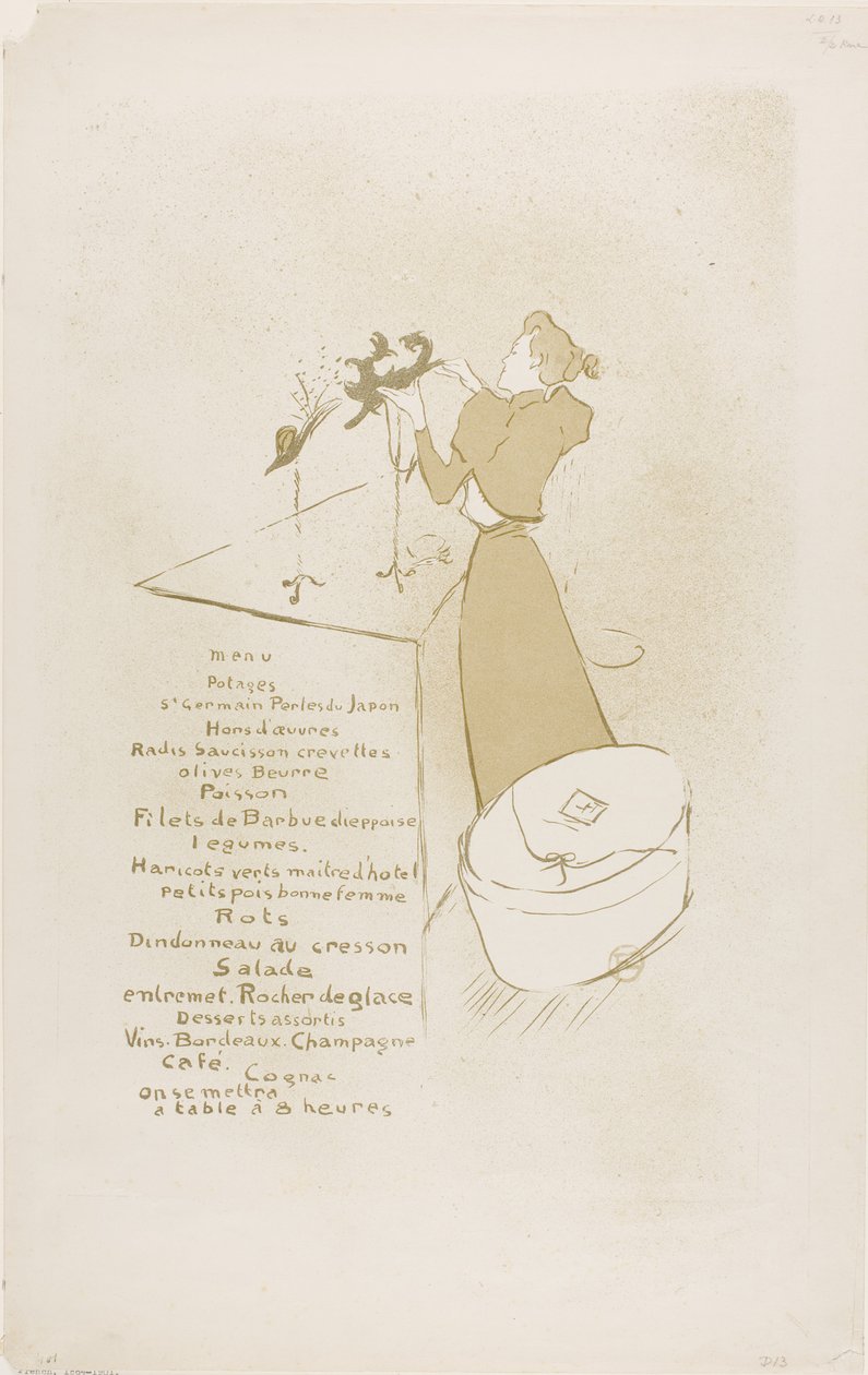 La modista, Renée Vert da Henri de Toulouse-Lautrec