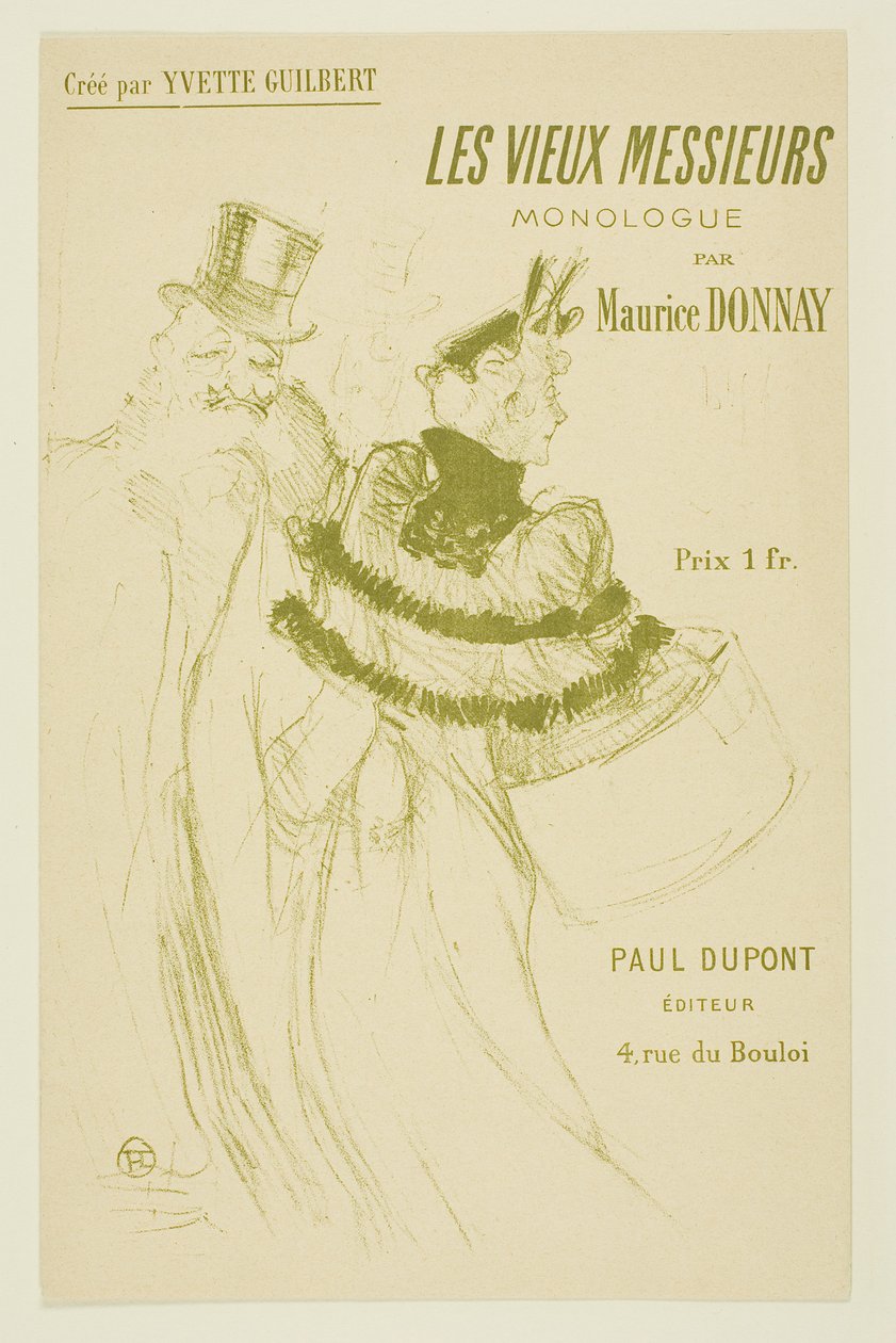 Il vecchio gentiluomo da Henri de Toulouse-Lautrec
