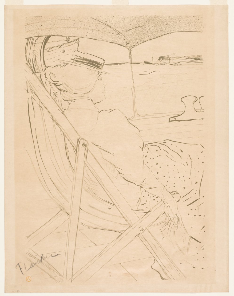 La passeggera del 54 da Henri de Toulouse-Lautrec