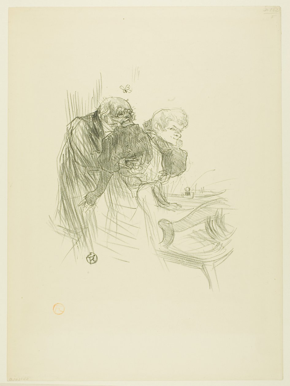 La preghiera degli ebrei polacchi, da Au Pied du Sinaï da Henri de Toulouse-Lautrec