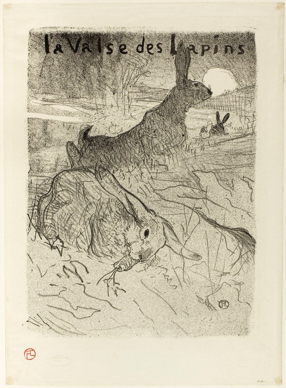 Il valzer dei conigli da Henri de Toulouse-Lautrec