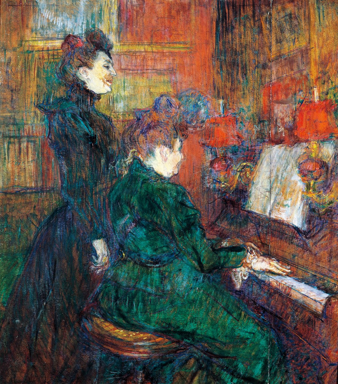 La lezione di canto da Henri de Toulouse Lautrec