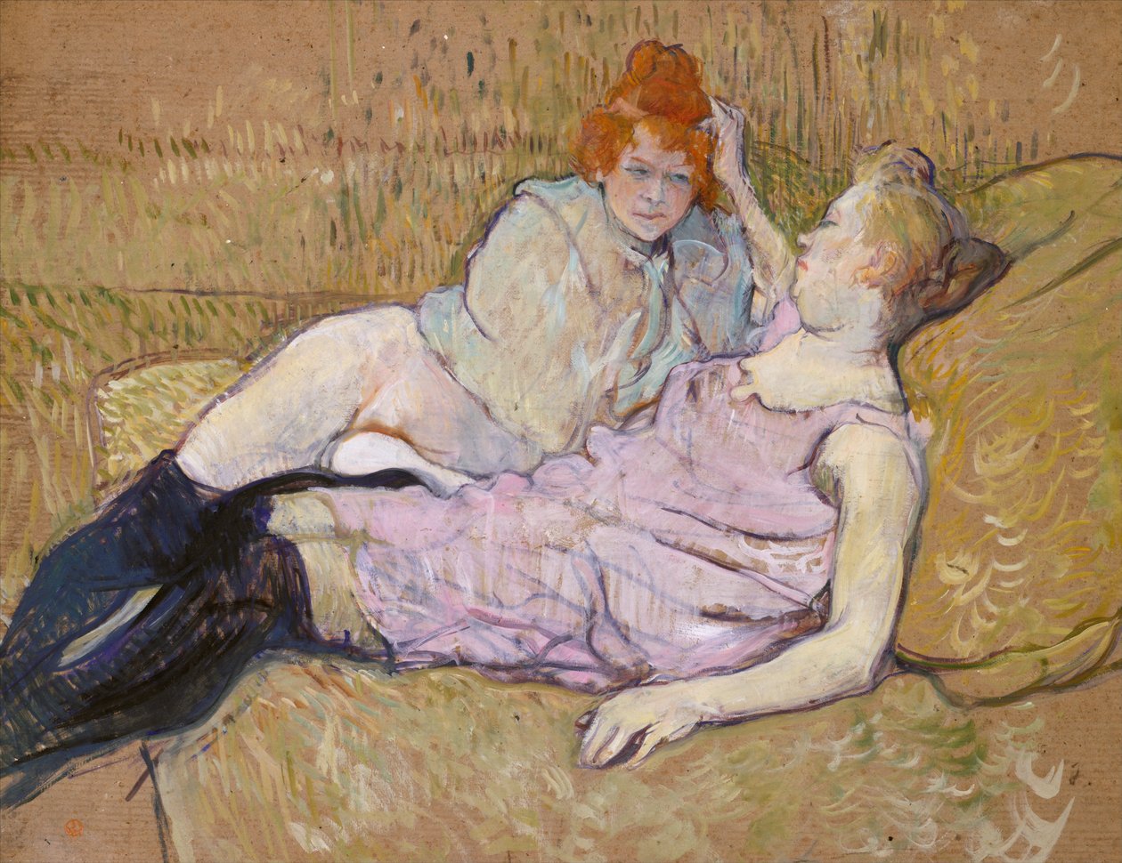 Il divano, c.1894-96 da Henri de Toulouse Lautrec