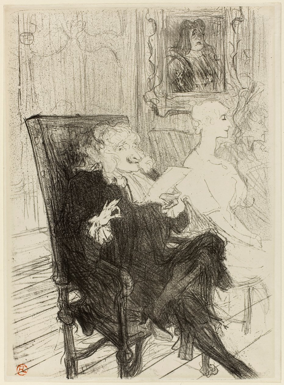 Truffier e Moreno, in Les Femmes Savantes da Henri de Toulouse-Lautrec