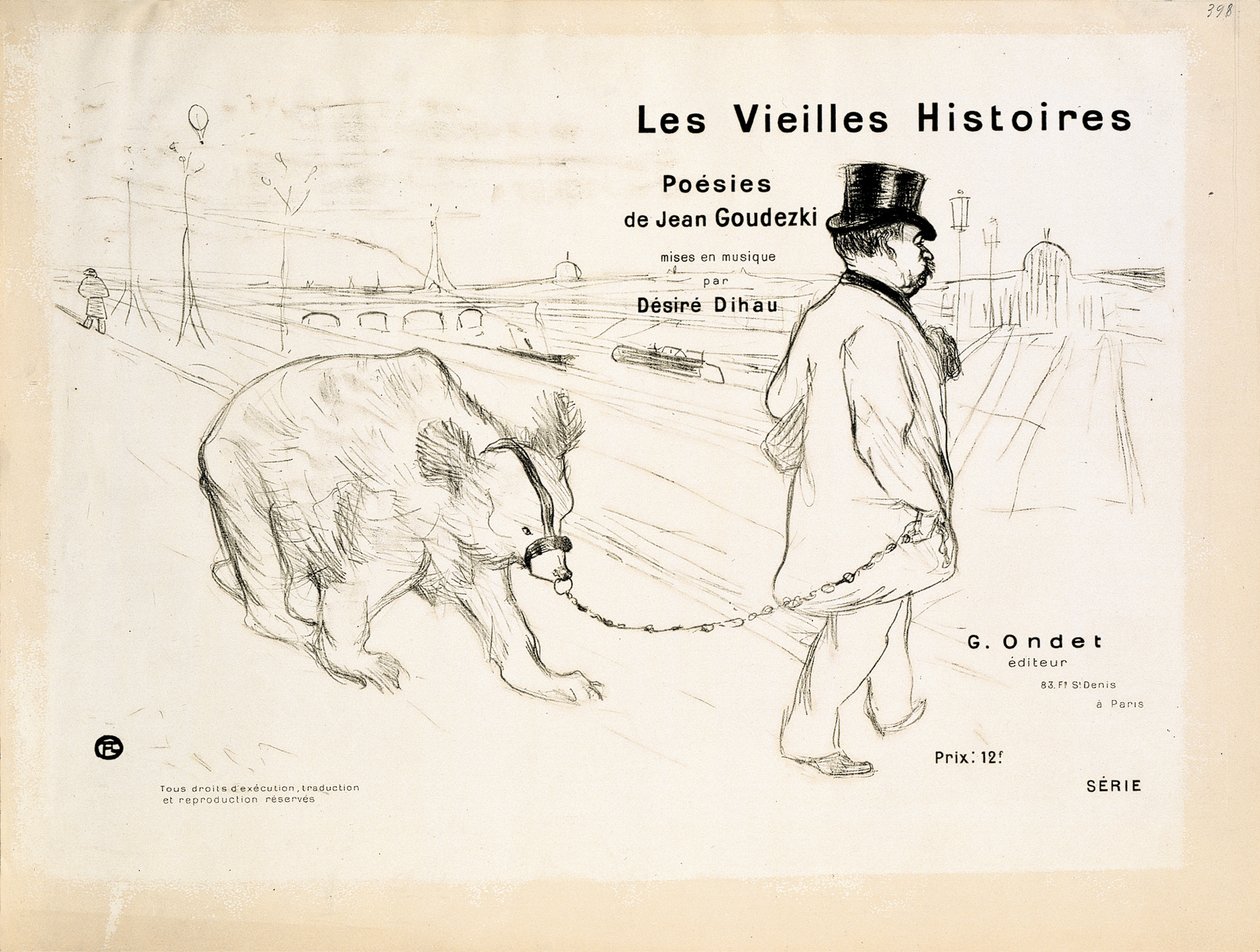 Copertina di "Les Vieilles Histoires" da Henri de Toulouse-Lautrec