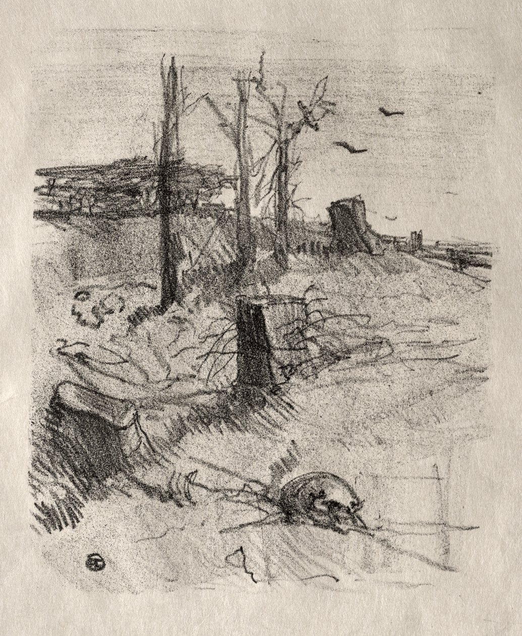 Un cimitero in Galizia da Henri de Toulouse-Lautrec