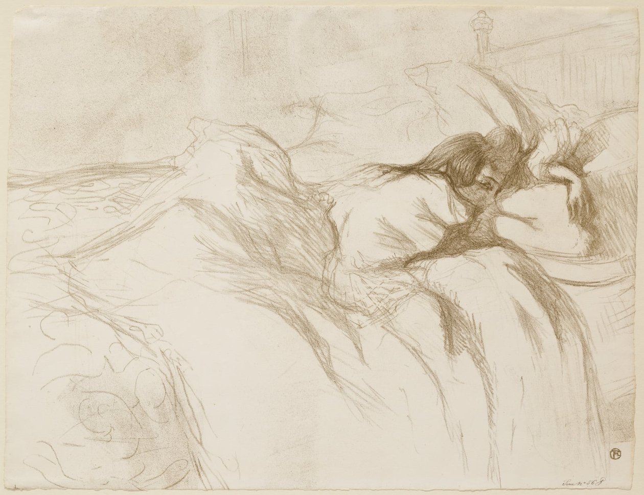 Donna distesa - al risveglio da Henri de Toulouse-Lautrec