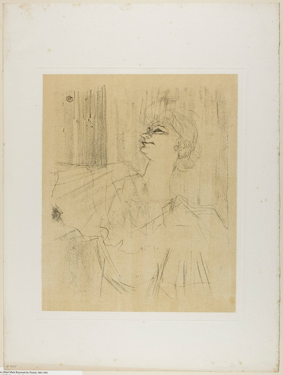 Yvette Guilbert—A Menilmontant de Bruant, da Yvette Guilbert da Henri de Toulouse-Lautrec