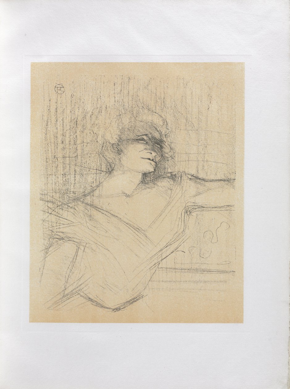Yvette Guilbert-Serie Inglese: Nella Colla da Henri de Toulouse-Lautrec