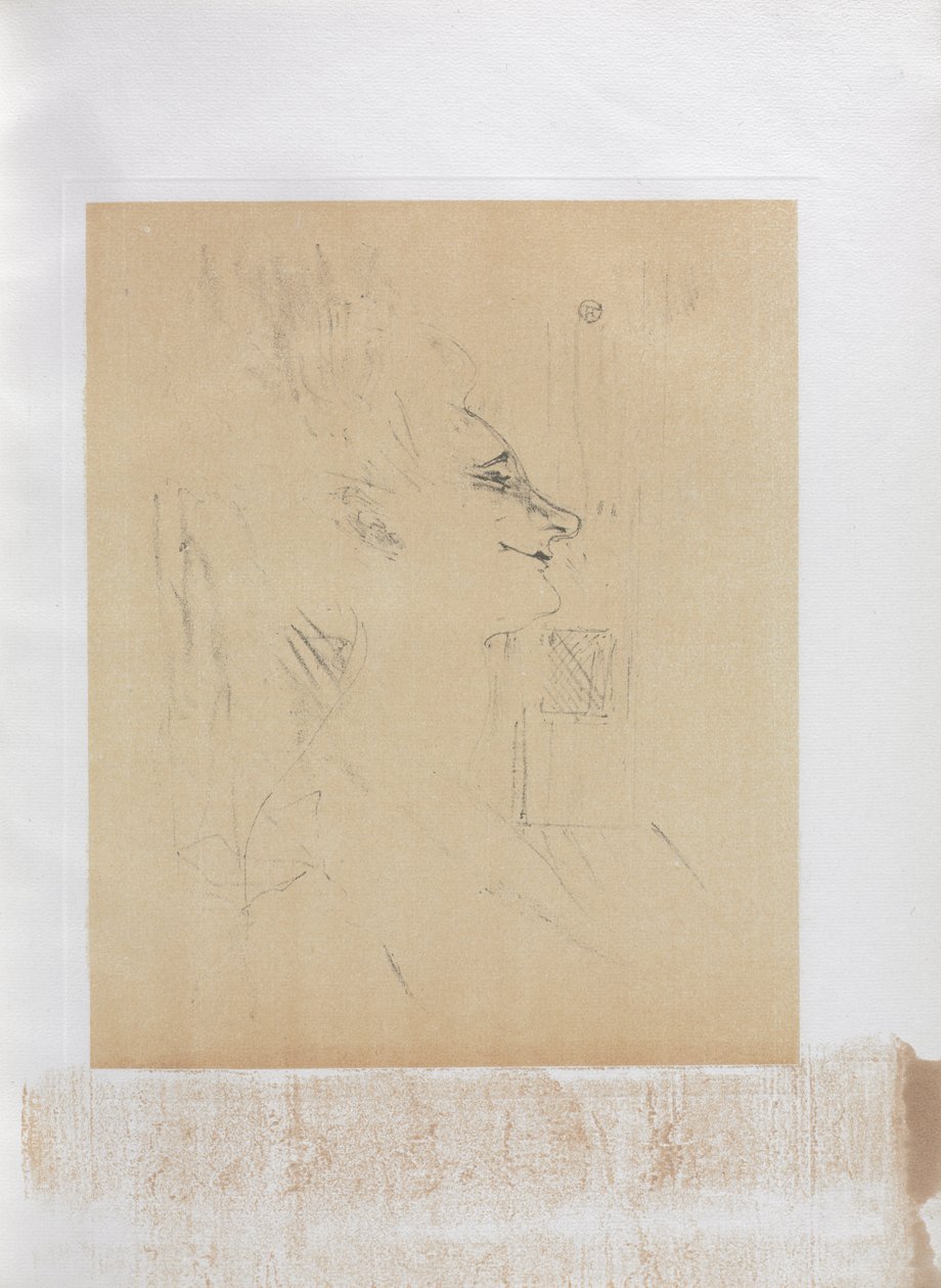 Yvette Guilbert-Serie Inglese: Ubriaca da Henri de Toulouse-Lautrec