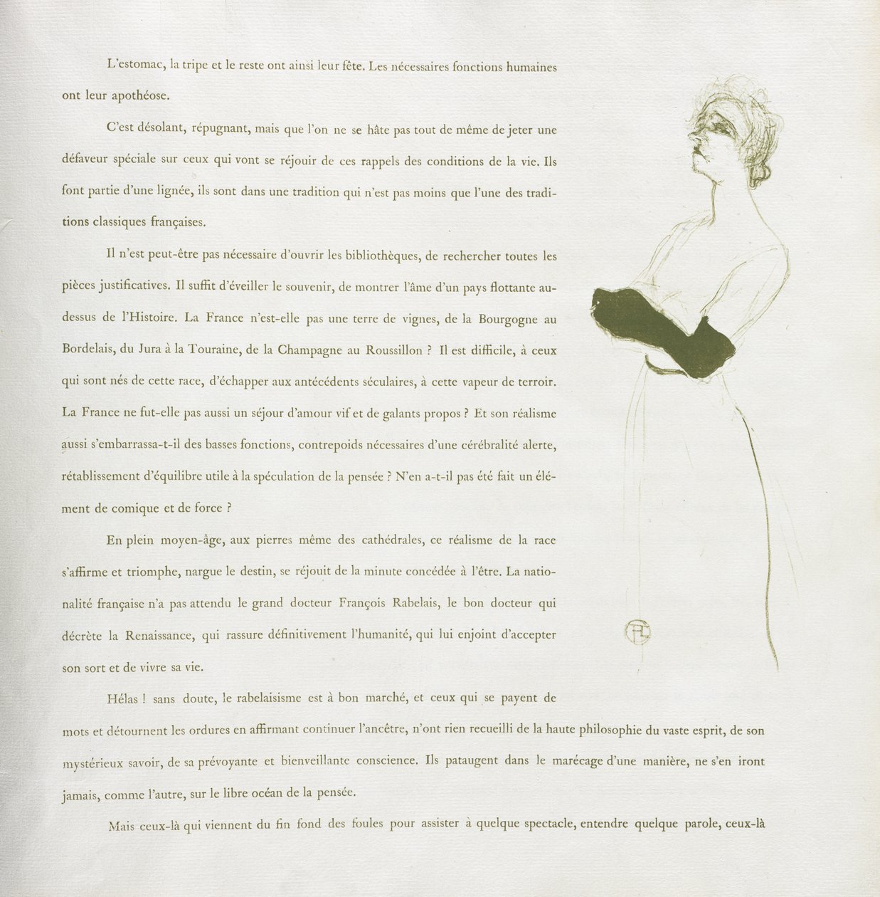 Yvette Guilbert - Serie Francese: N. 10 da Henri de Toulouse-Lautrec