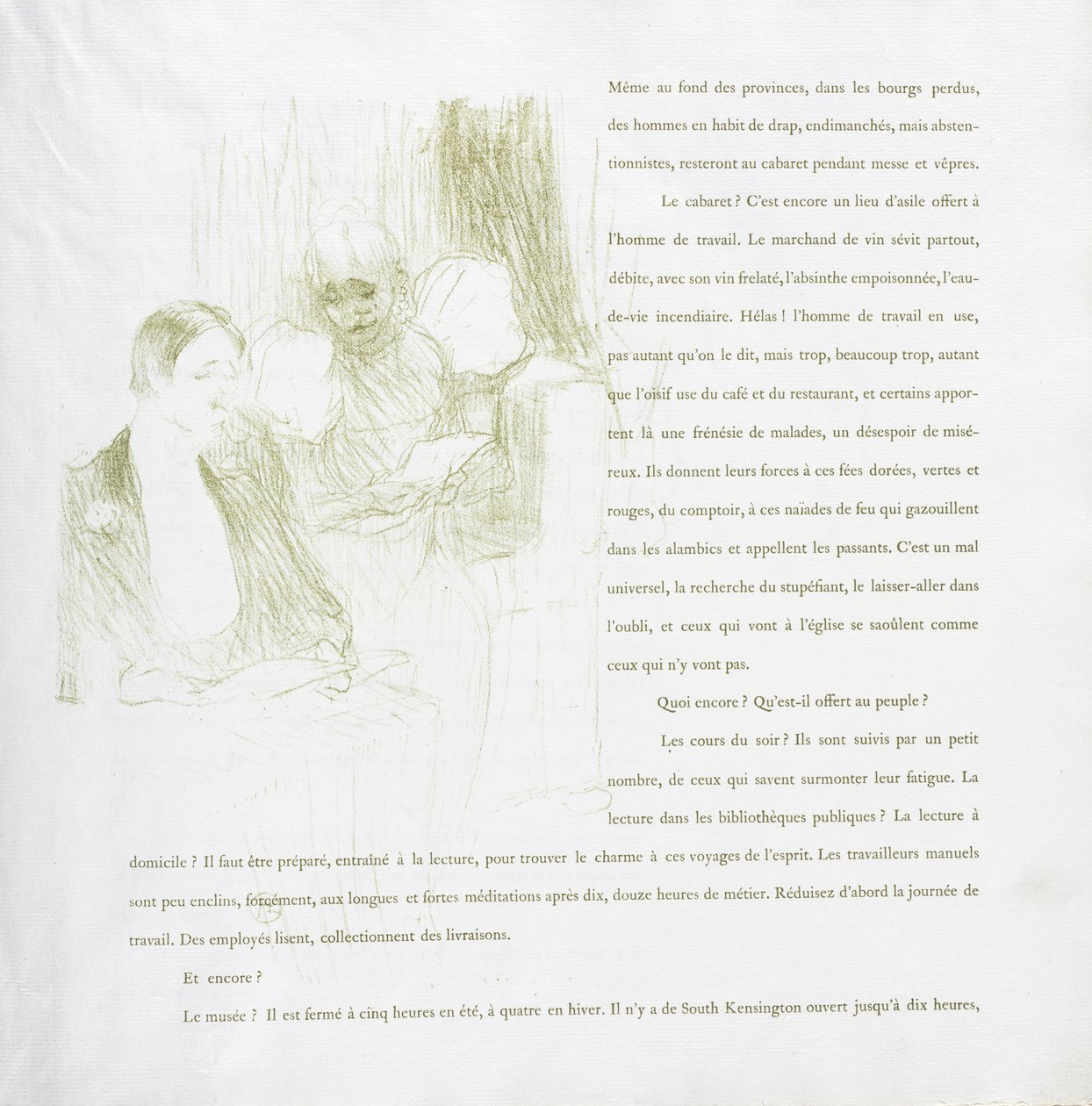Yvette Guilbert - Serie Francese: N. 8 da Henri de Toulouse-Lautrec