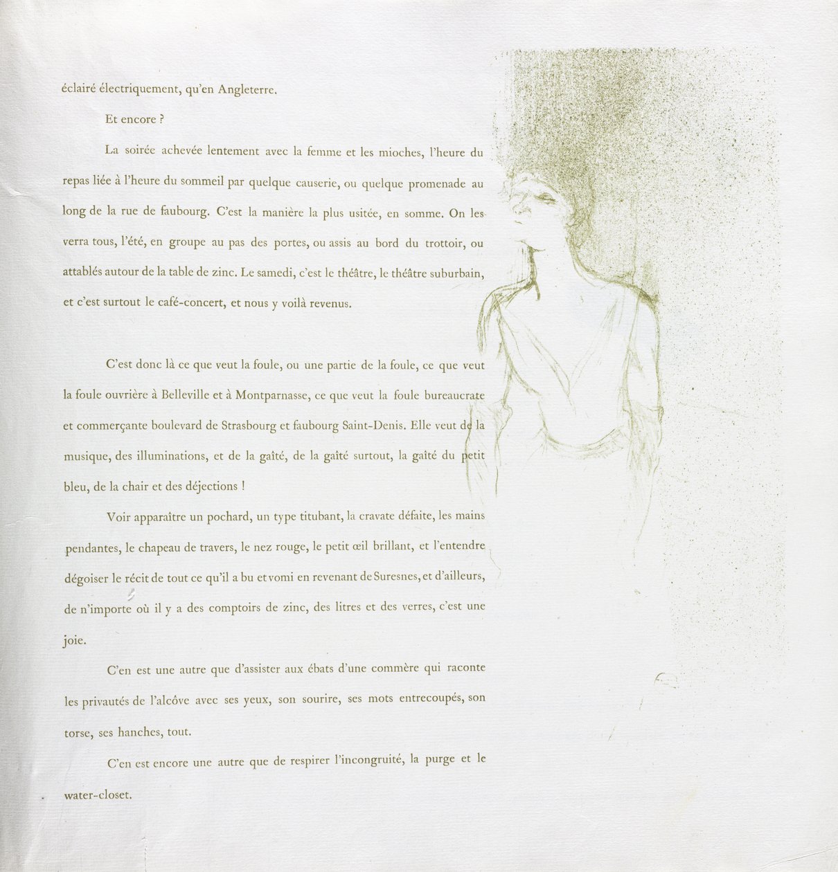 Yvette Guilbert - Serie Francese: N. 9 da Henri de Toulouse-Lautrec