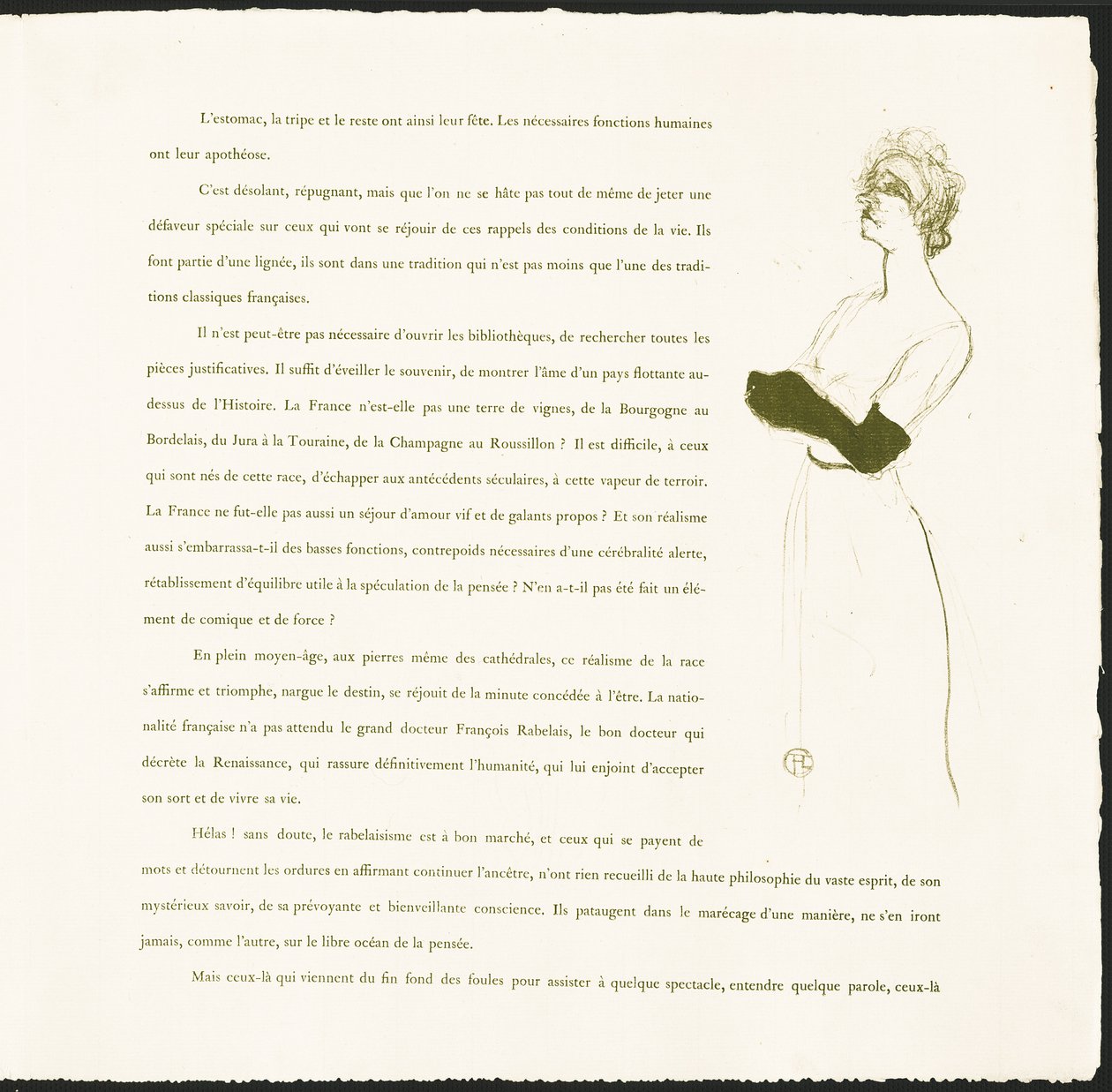 Yvette Guilbert da Henri de Toulouse-Lautrec