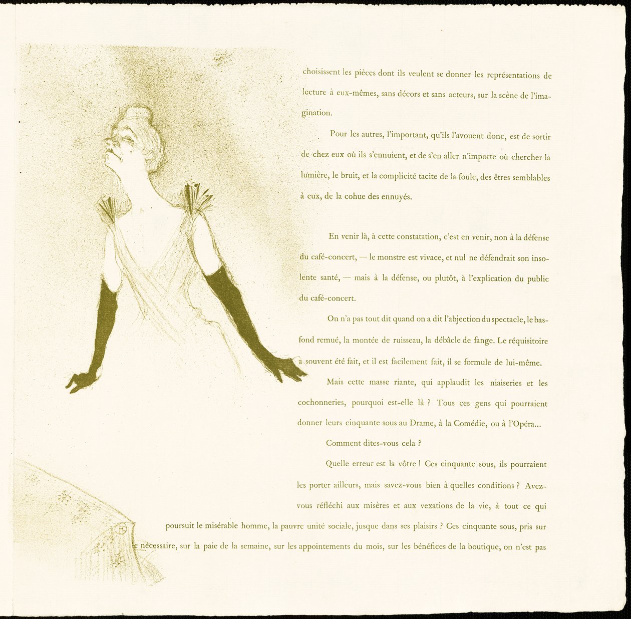 Yvette Guilbert da Henri de Toulouse-Lautrec