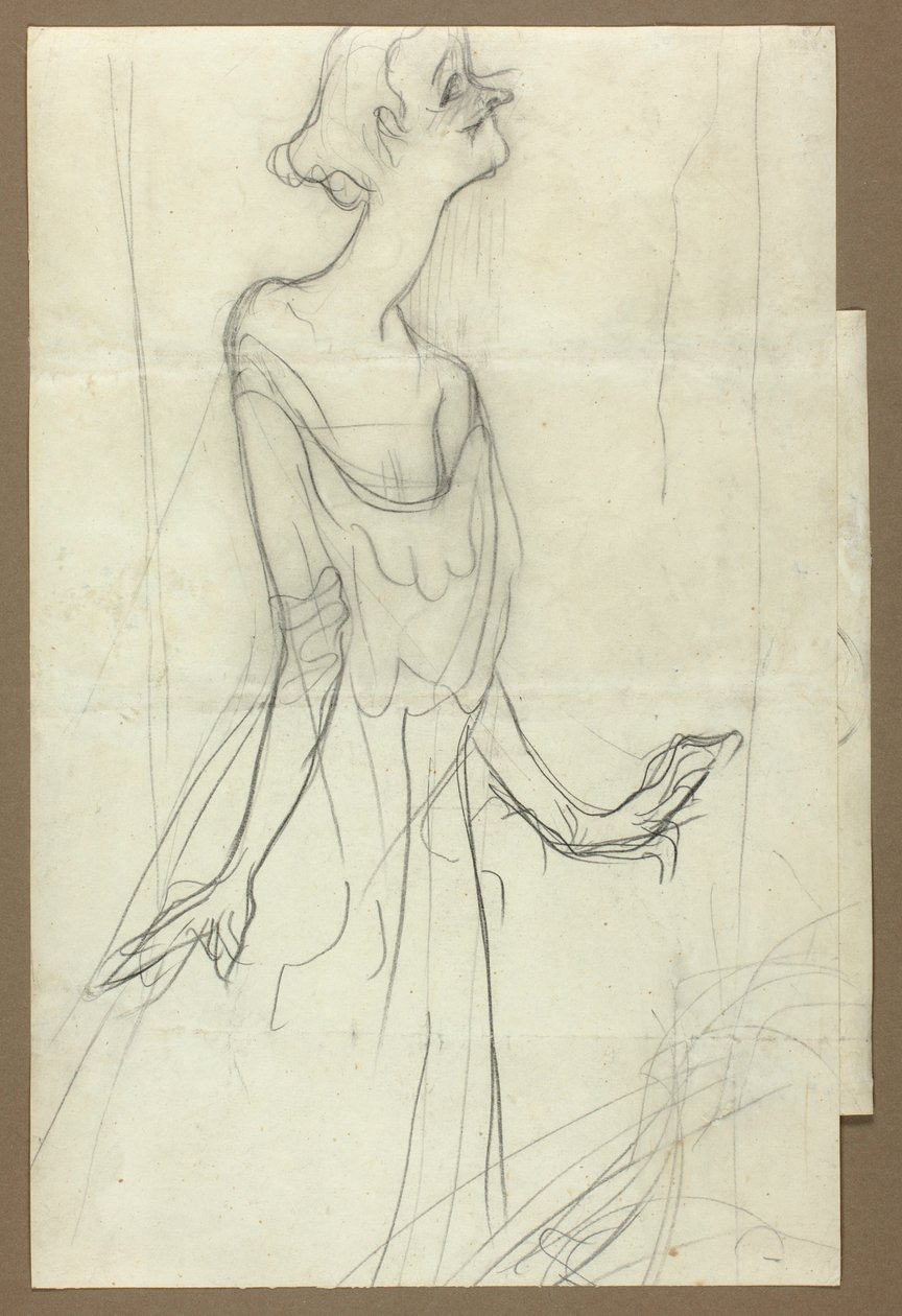 Yvette Guilbert che canta da Henri de Toulouse-Lautrec