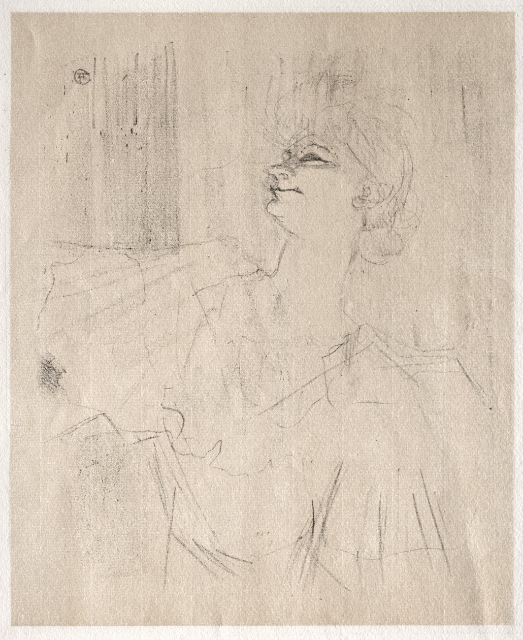 Yvette Guilbert: a Ménilmontant, di Bruant da Henri de Toulouse-Lautrec