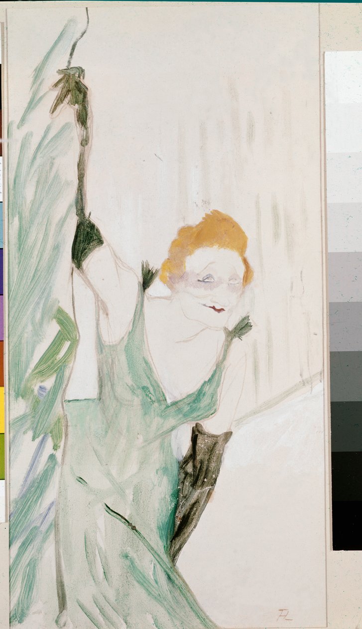 Yvette Guilbert saluta il pubblico da Henri de Toulouse Lautrec