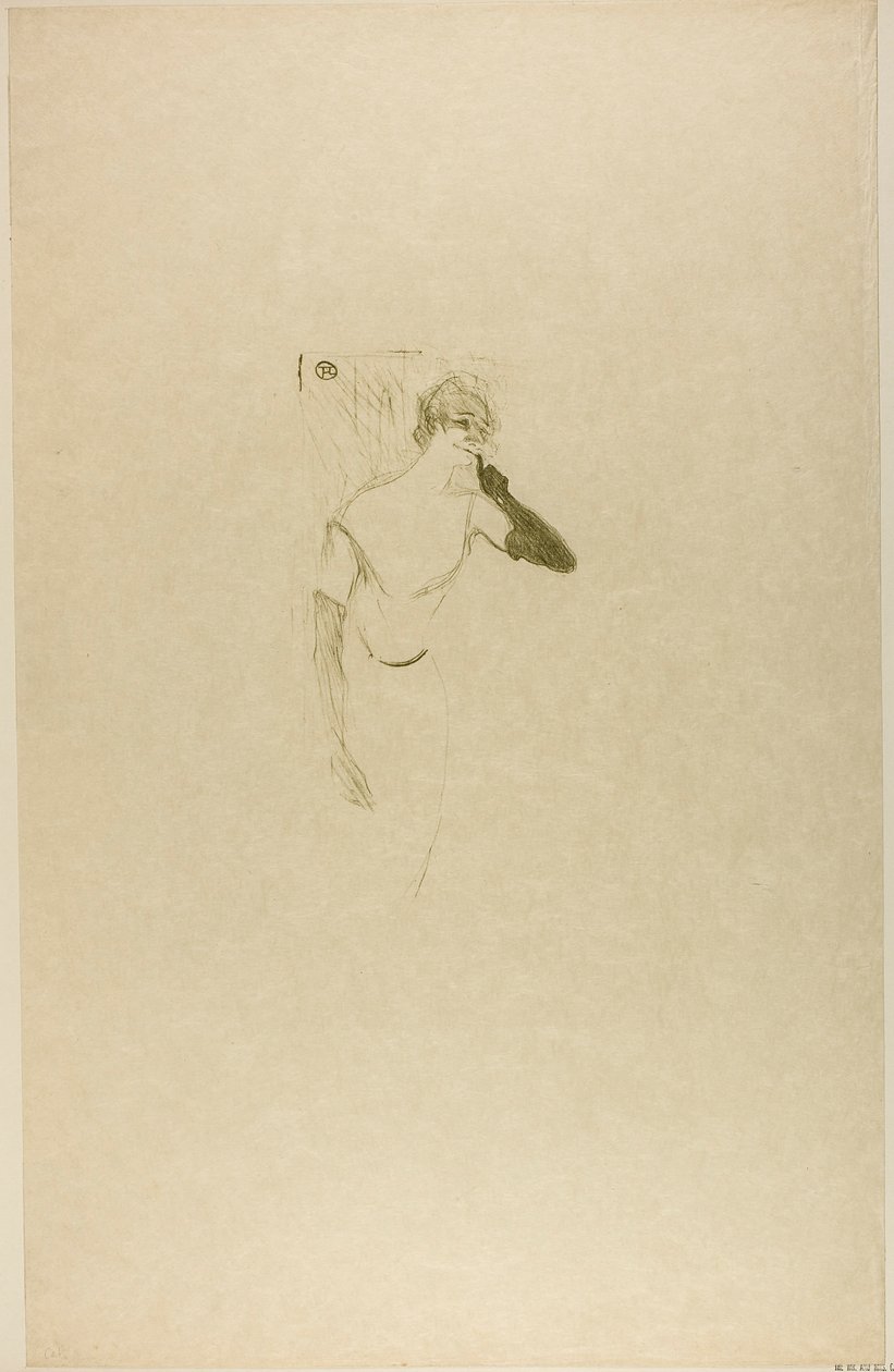 Yvette Guilbert, in Colombine a Pierrot da Henri de Toulouse-Lautrec