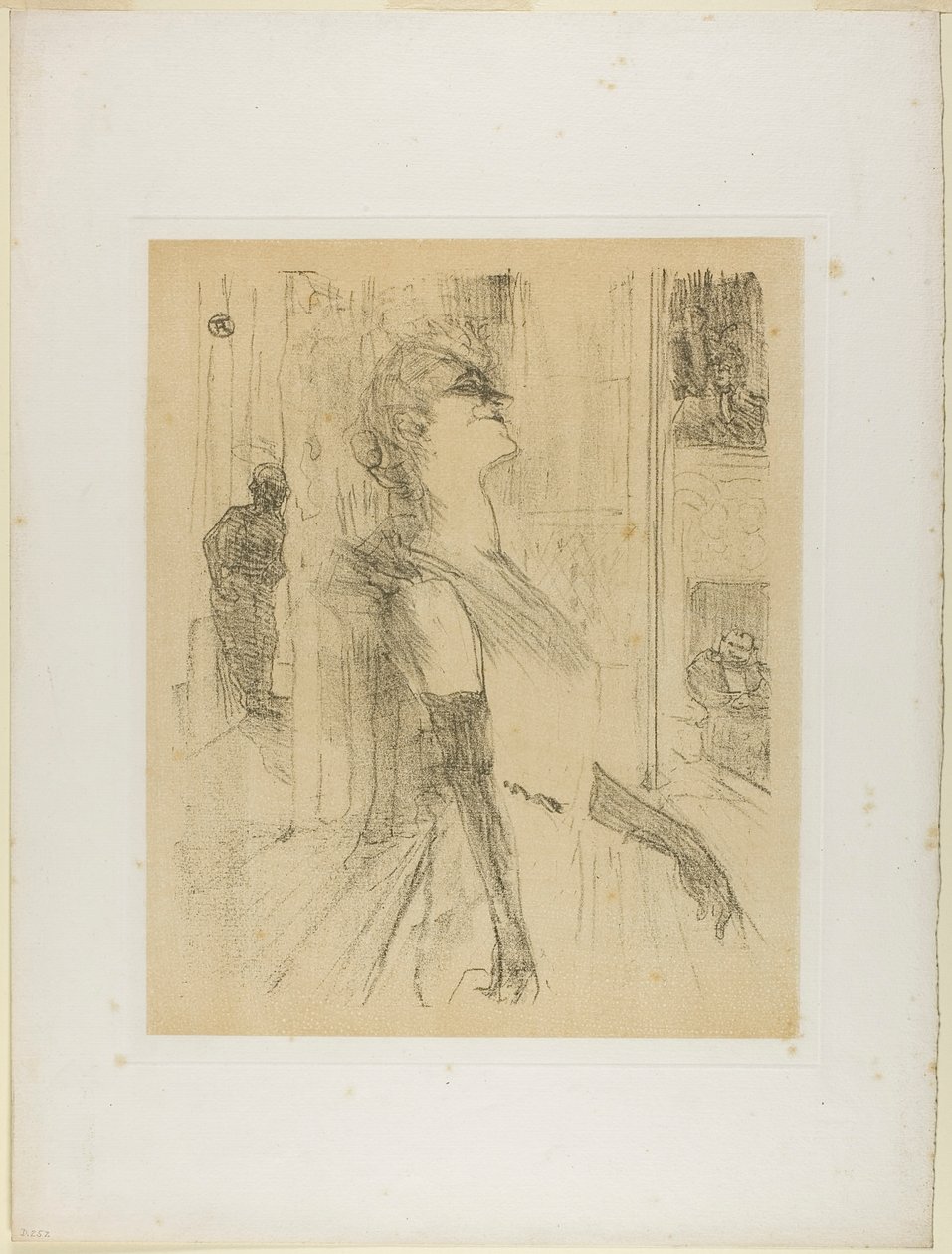 Yvette Guilbert sul palco, da Yvette Guilbert da Henri de Toulouse-Lautrec