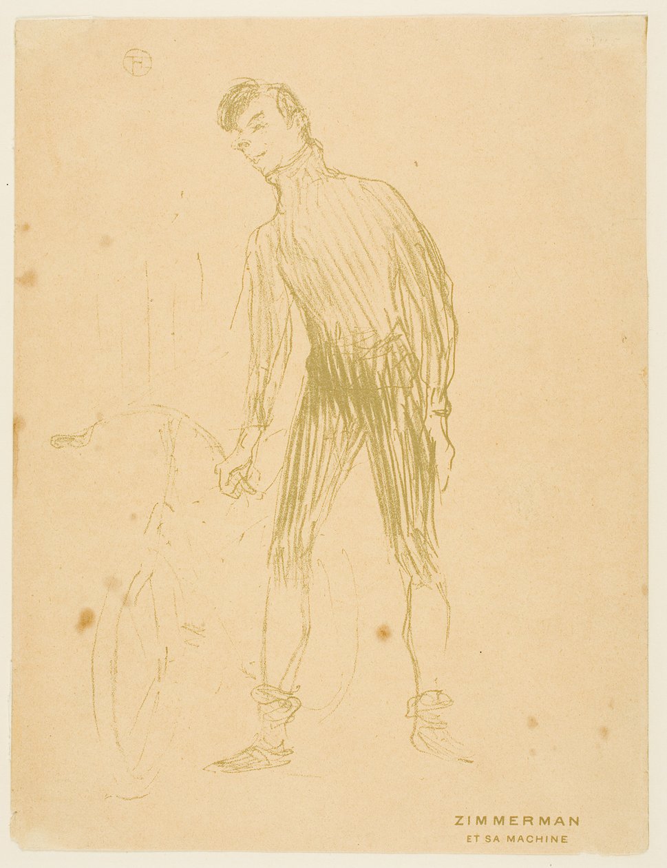 Zimmerman e la sua macchina da Henri de Toulouse-Lautrec