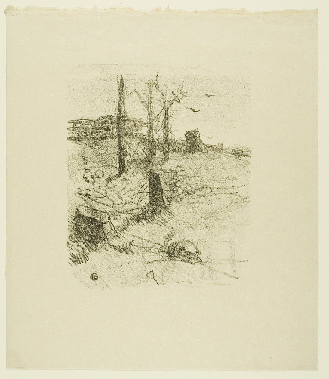 Un cimitero in Galizia, da Au Pied du Sinaï da Henri de Toulouse Lautrec