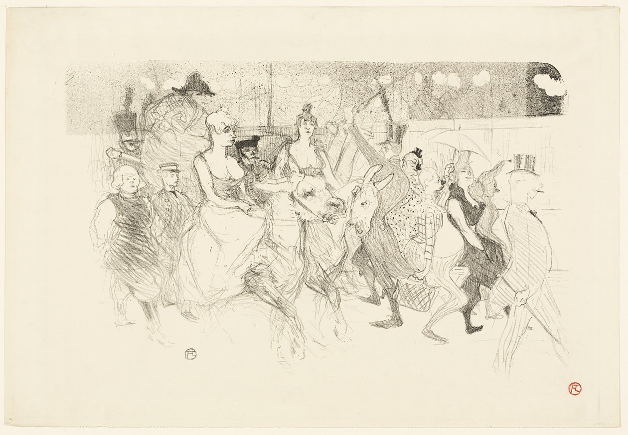 Una serata di gala al Moulin Rouge da Henri de Toulouse Lautrec