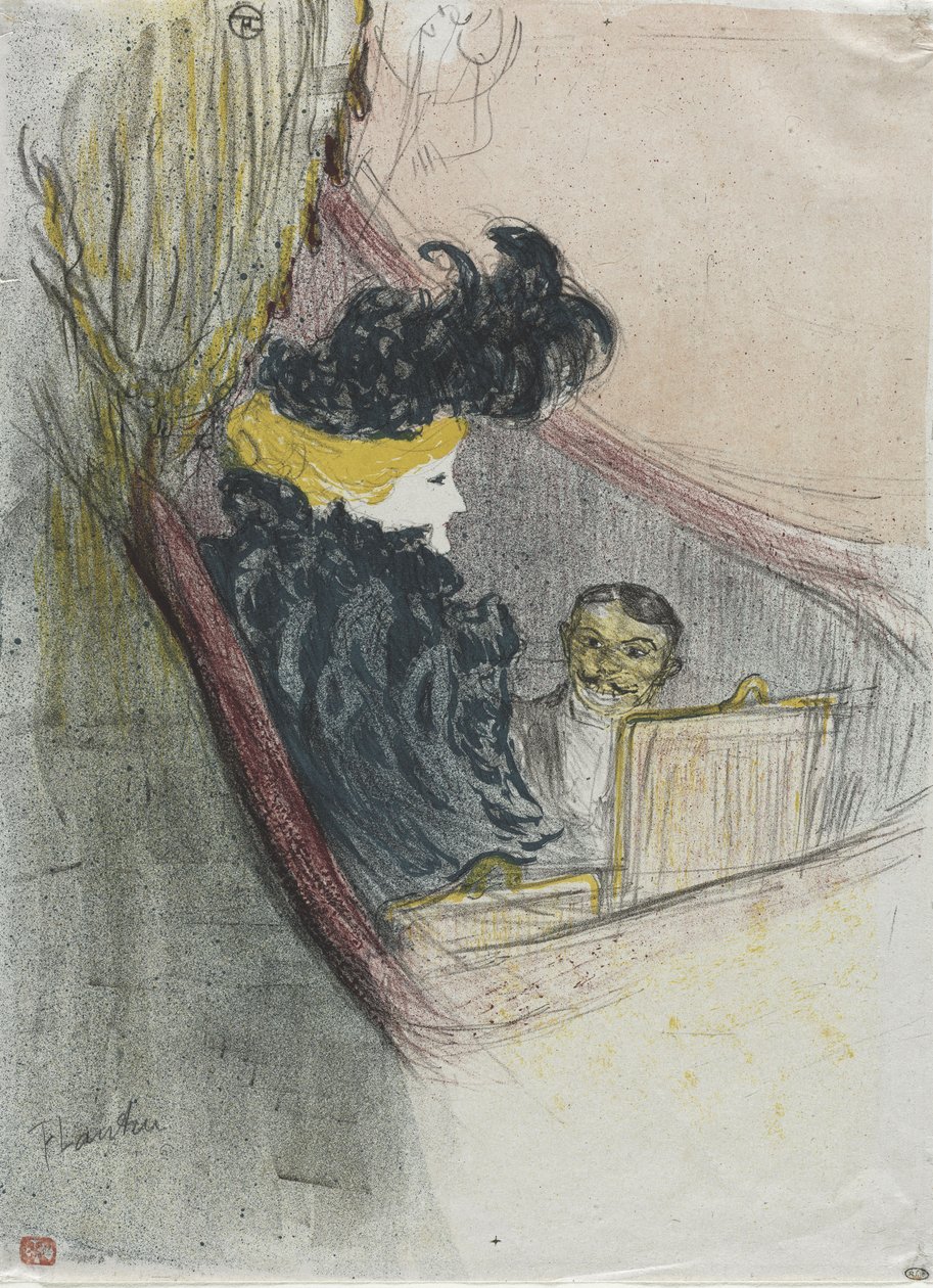 Un idillio principesco, Clara Ward, 1897 da Henri de Toulouse Lautrec