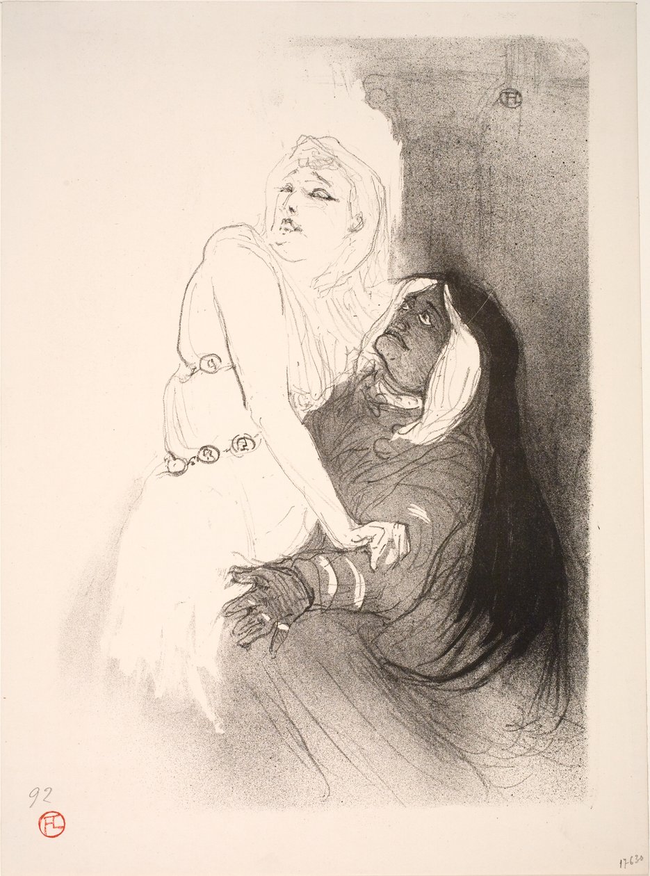 Alla Rinascenza, Sarah Bernhardt in Fedra da Henri de Toulouse Lautrec