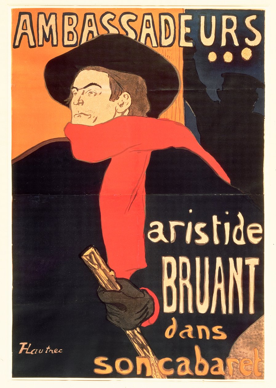 Ambassadeurs: Aristide Bruant da Henri de Toulouse Lautrec