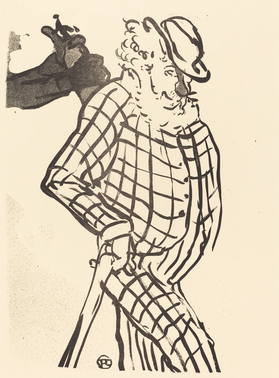 Cantante americano, 1893 da Henri de Toulouse Lautrec