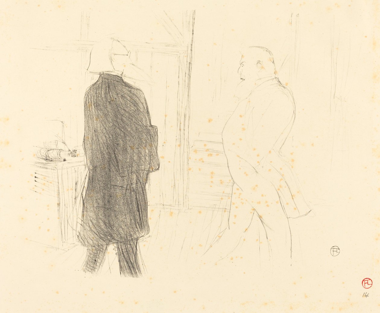 Antoine e Gémier in "Une Faillite" da Henri de Toulouse Lautrec