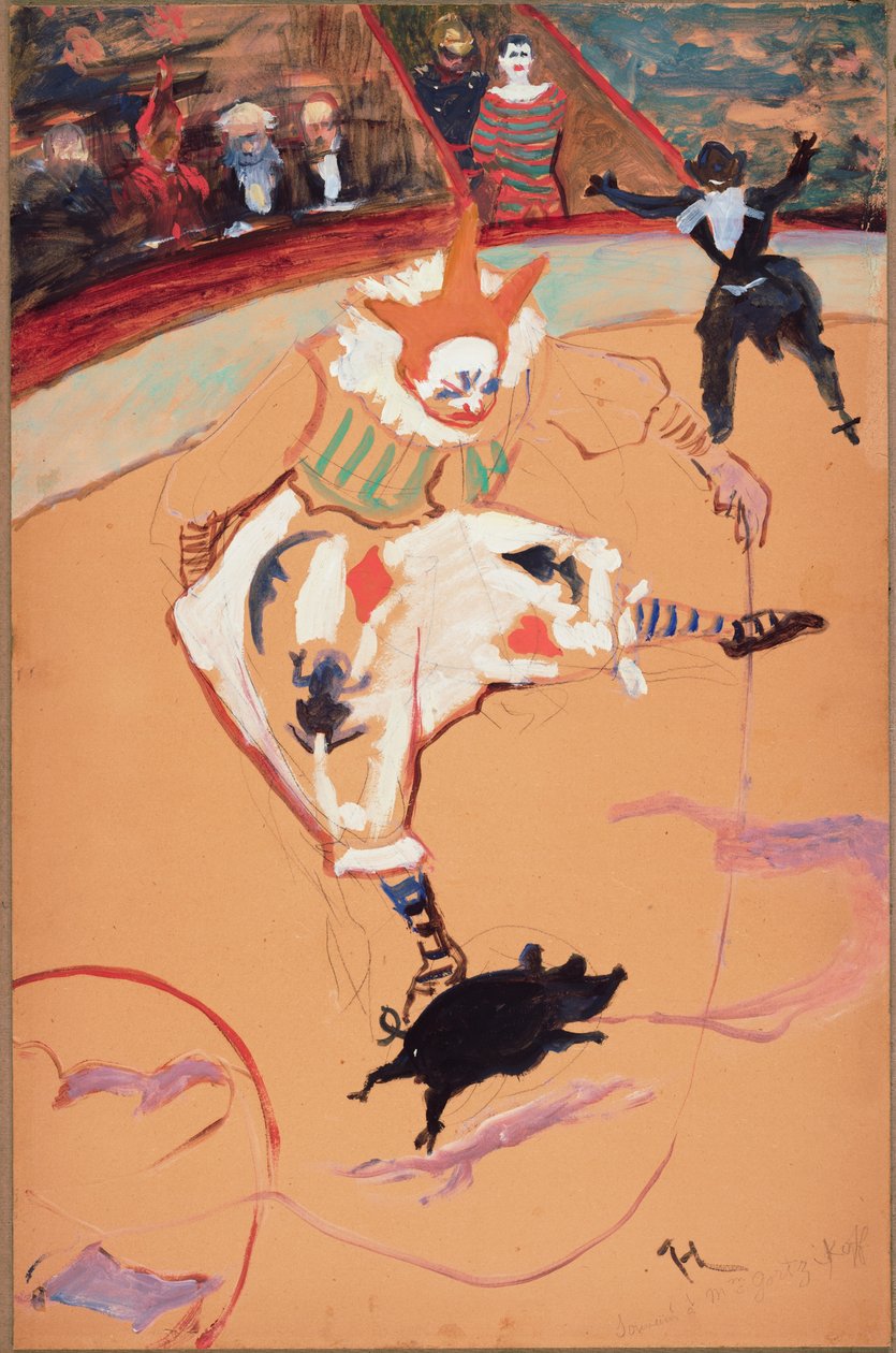 Al Circo Fernando: Medrano con un maialino da Henri de Toulouse Lautrec