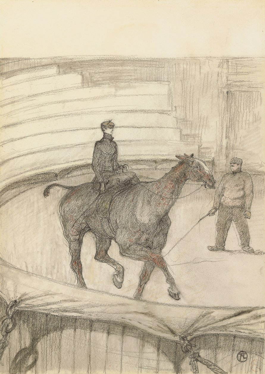 Al circo: Prova, 1899 da Henri de Toulouse Lautrec