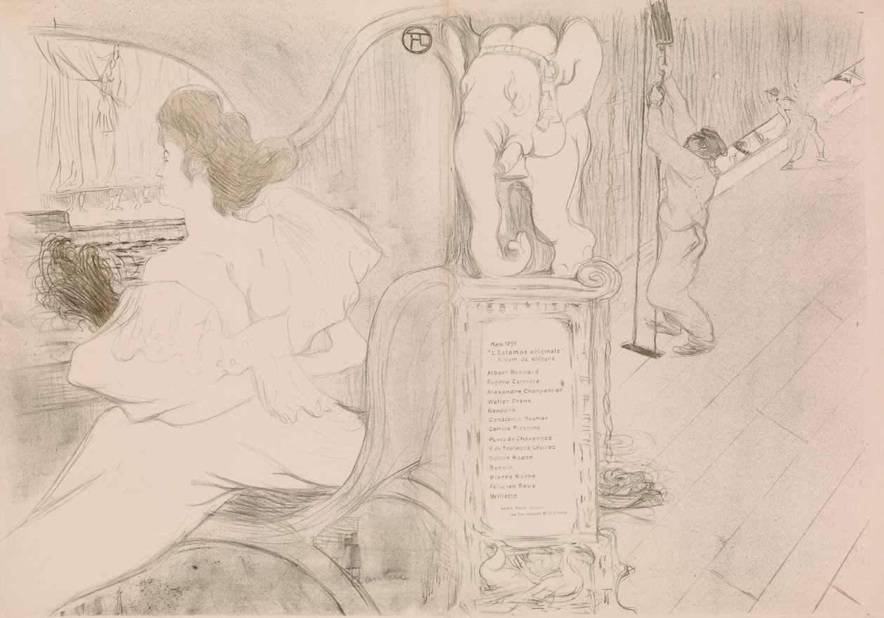 Al sipario da Henri de Toulouse Lautrec