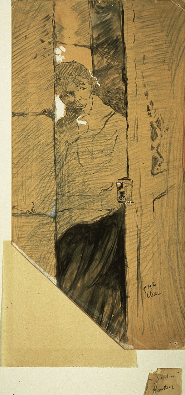 Alla porta da Henri de Toulouse Lautrec