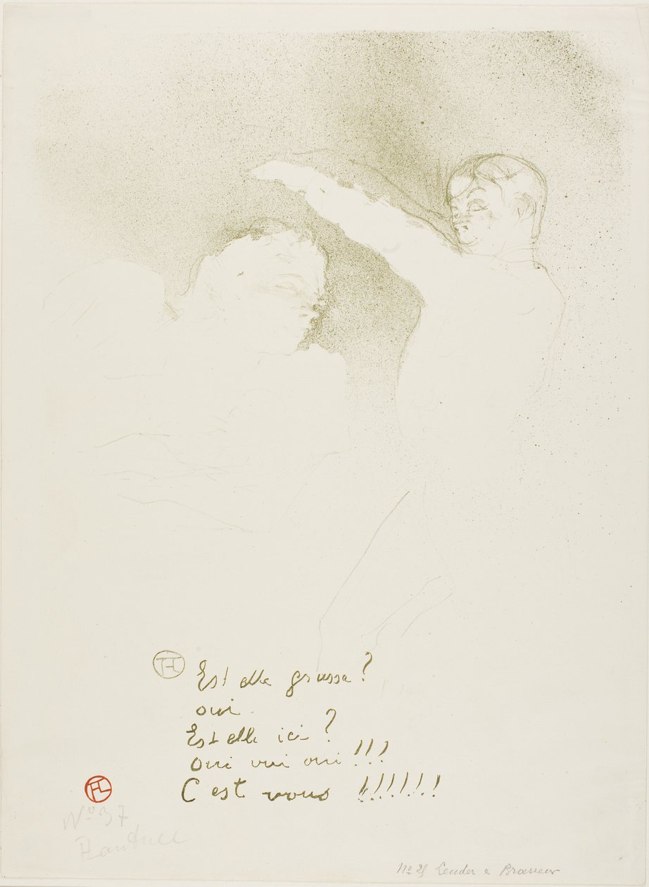 Alle Variétés: Mademoiselle Lender e Brasseur da Henri de Toulouse Lautrec