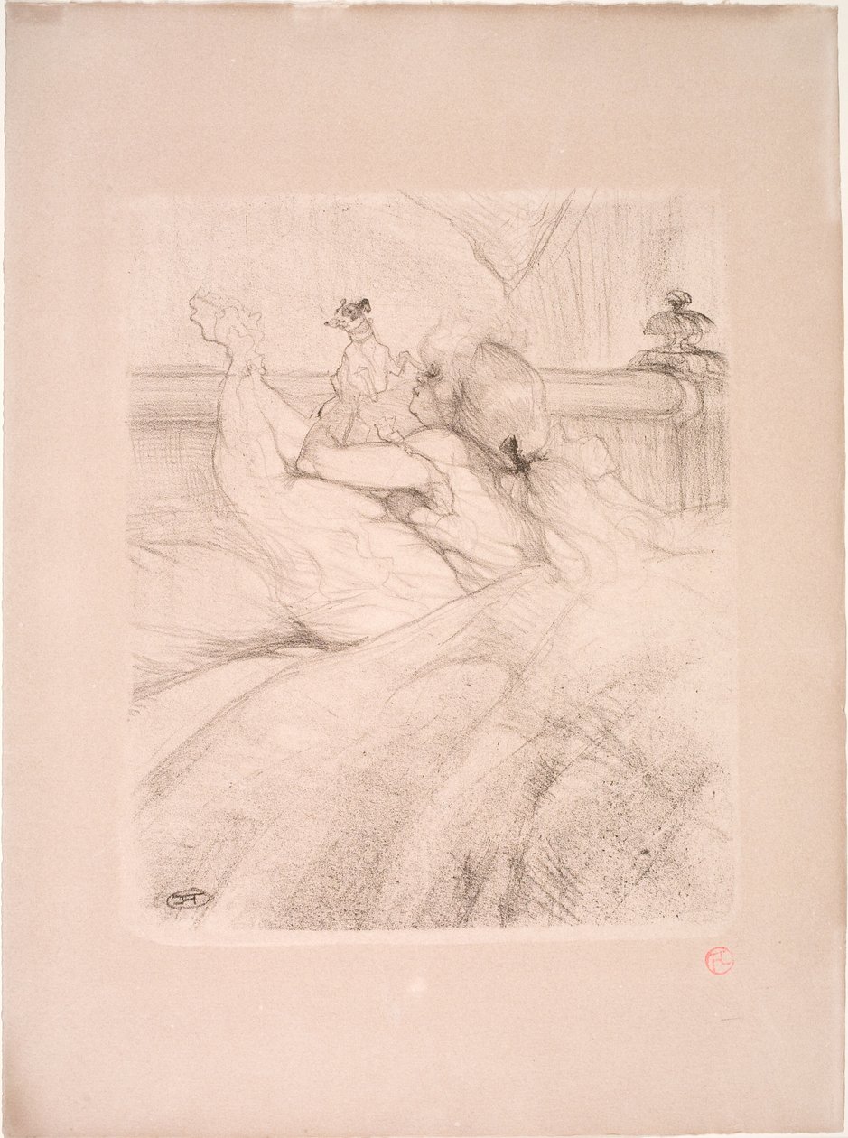 A letto da Henri de Toulouse Lautrec
