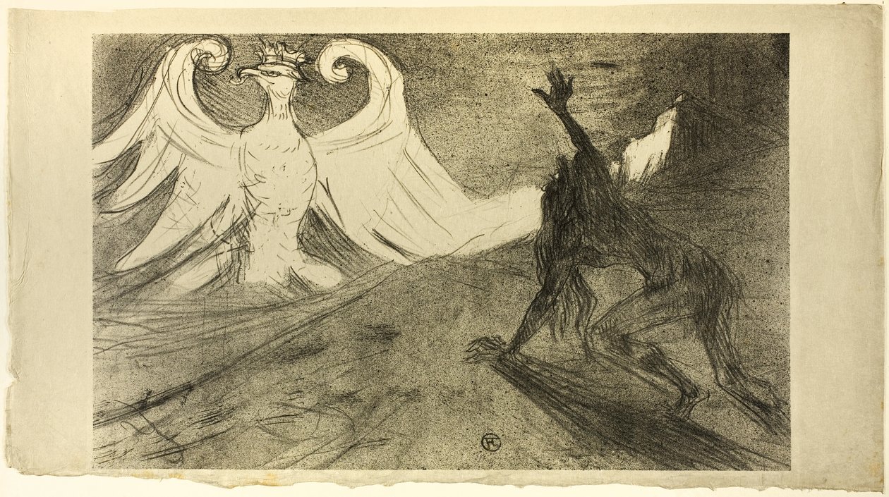 Ai Piedi del Sinai, Copertina Rifiutata da Henri de Toulouse Lautrec