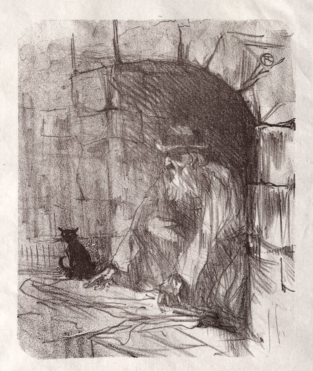 Ai piedi del Sinai: Una Retrobottega a Cracovia da Henri de Toulouse Lautrec