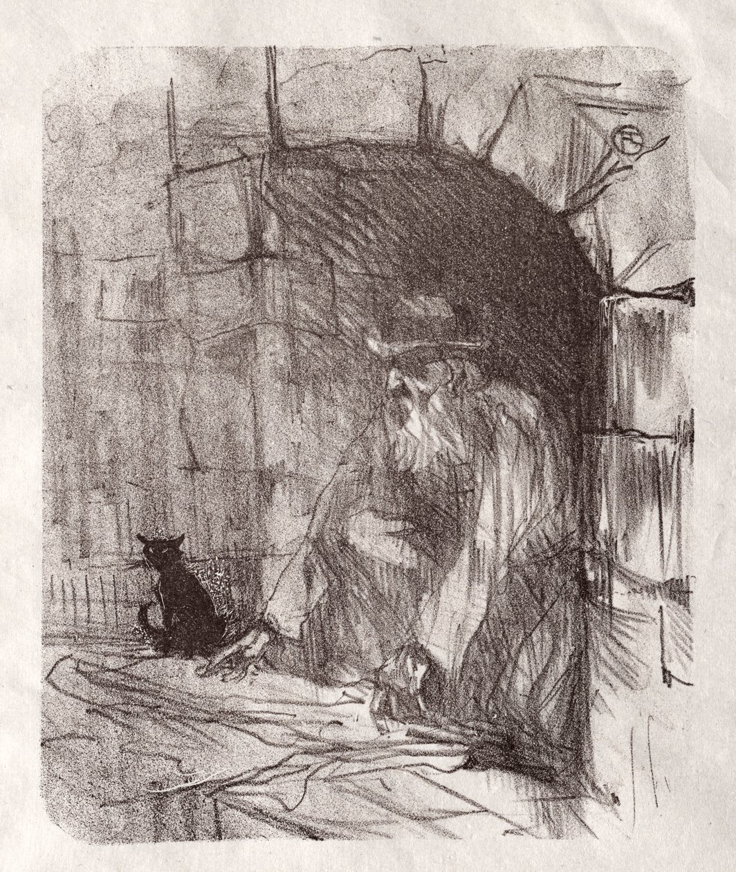 Ai piedi del Sinai: Una retrobottega a Cracovia, 1898 da Henri de Toulouse Lautrec