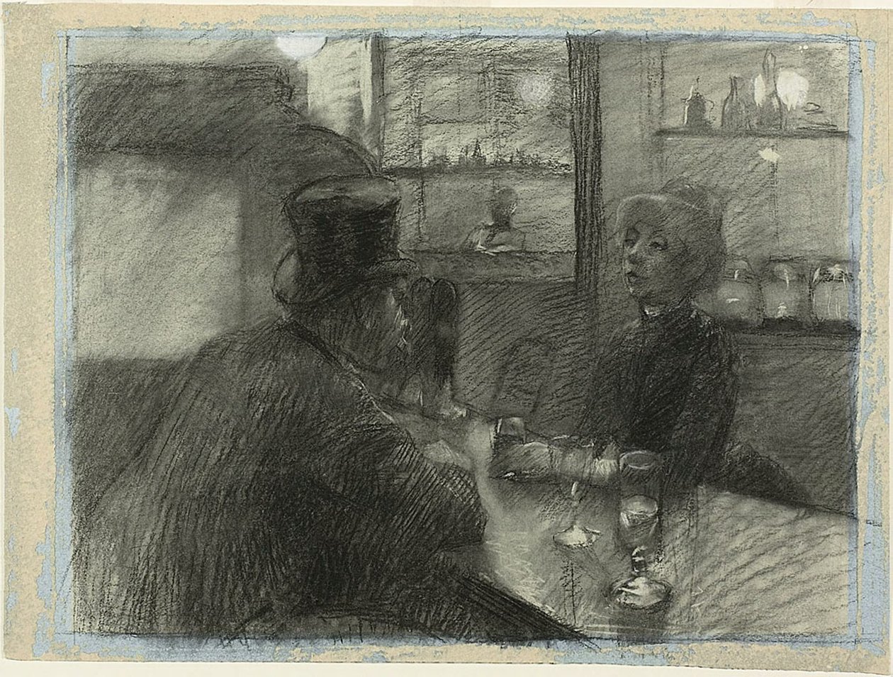 Bar del caffè di rue de Rome da Henri de Toulouse Lautrec